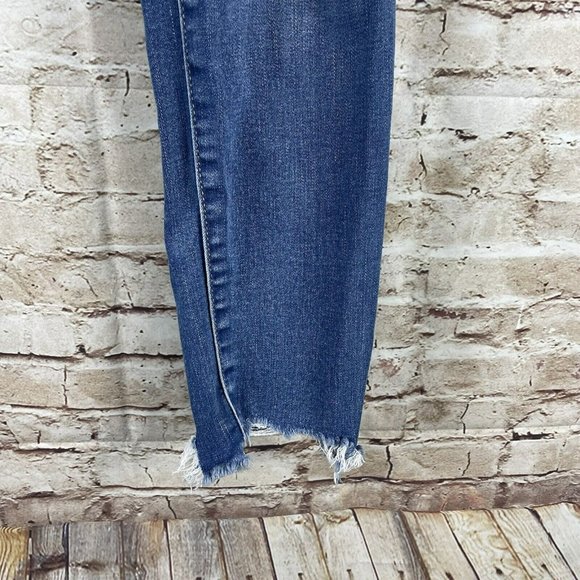 American eagle next level stretch Jegging 14 reg distressed raw hem medium Wash - Picture 4 of 10